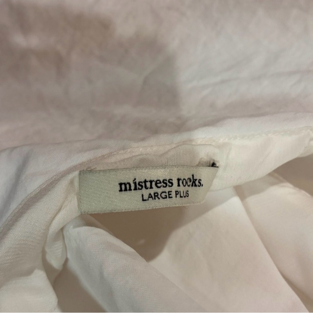 Mistress Rocks Plunge Drape Cocktail Minidress
White - Picture 10 of 12